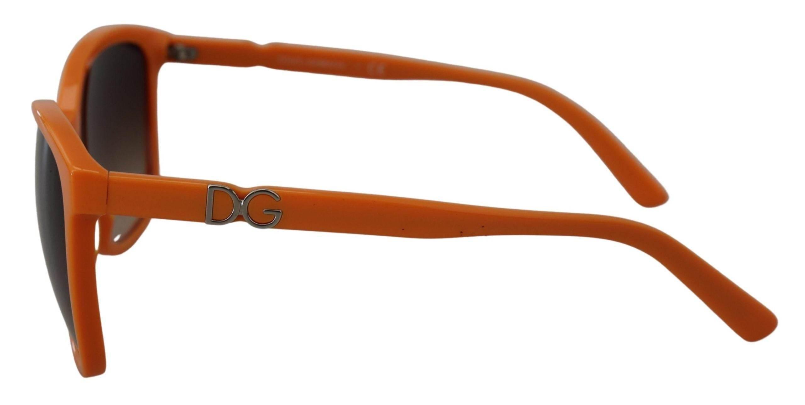 Dolce & Gabbana Chic Orange Round Sunglasses for Women - Hilstor