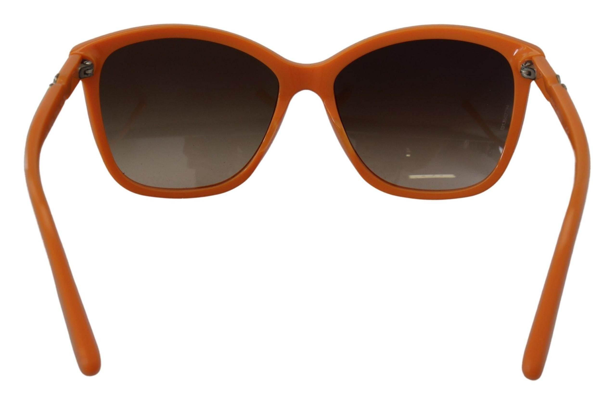 Dolce & Gabbana Chic Orange Round Sunglasses for Women - Hilstor
