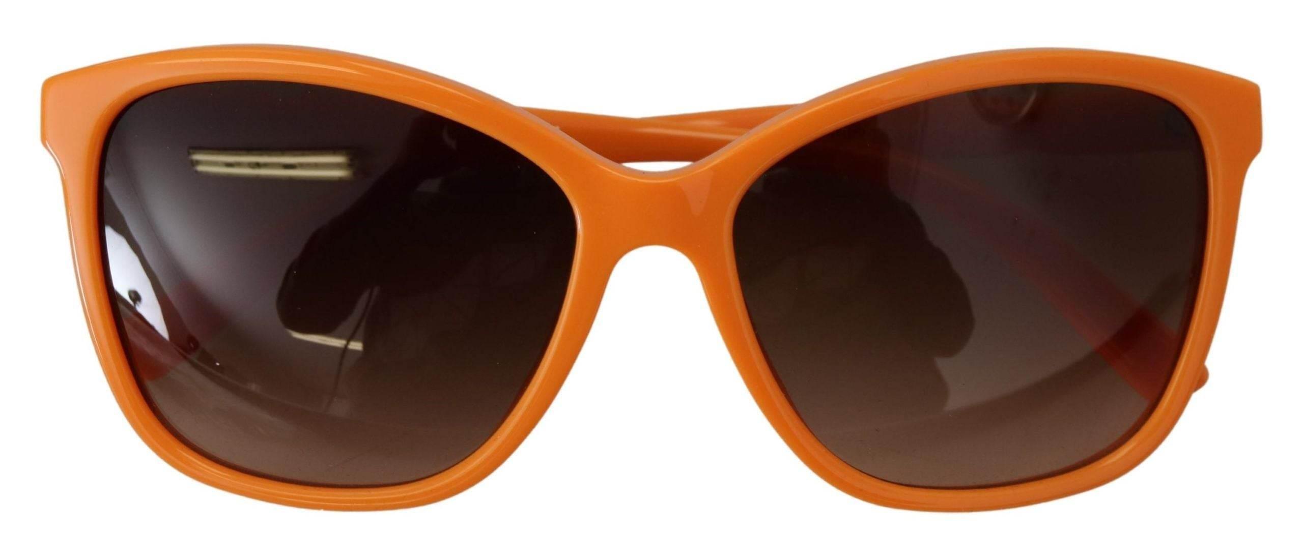 Dolce & Gabbana Chic Orange Round Sunglasses for Women - Hilstor