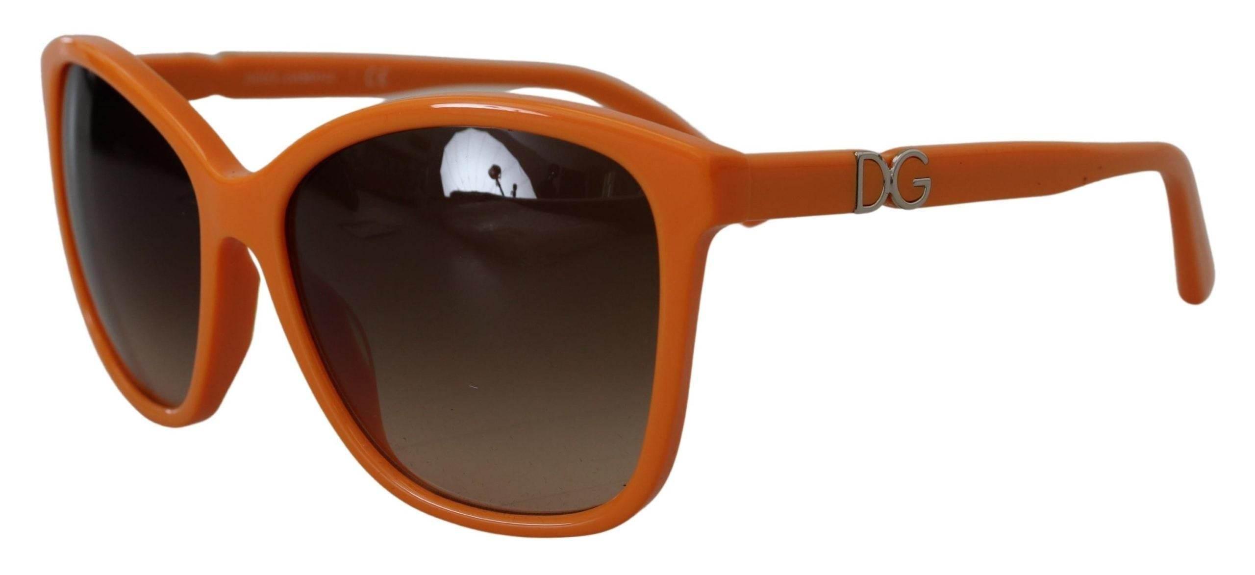 Dolce & Gabbana Chic Orange Round Sunglasses for Women - Hilstor