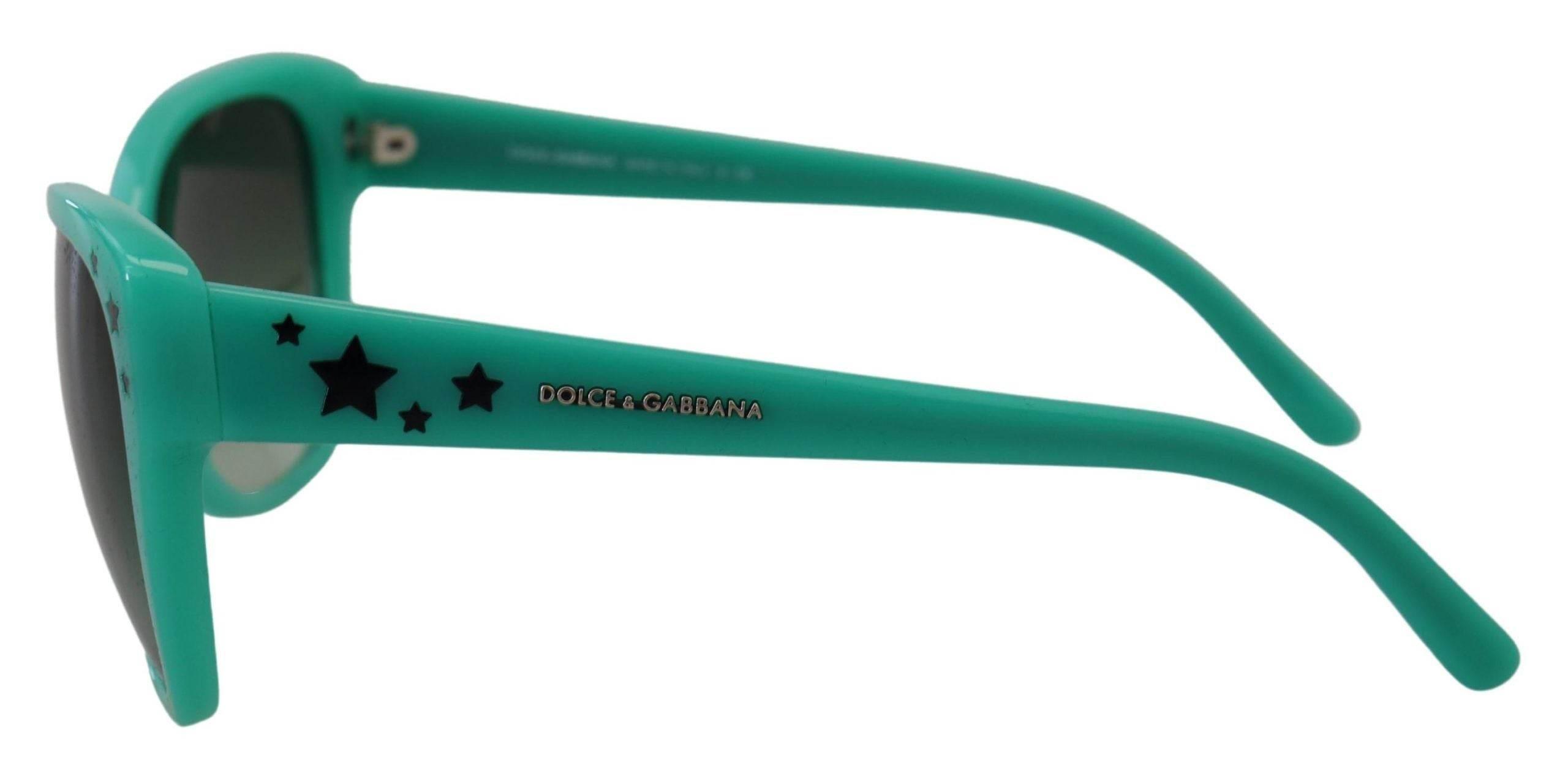 Dolce & Gabbana Green Stars Acetate Square Shades DG4124 Sunglasses - Hilstor