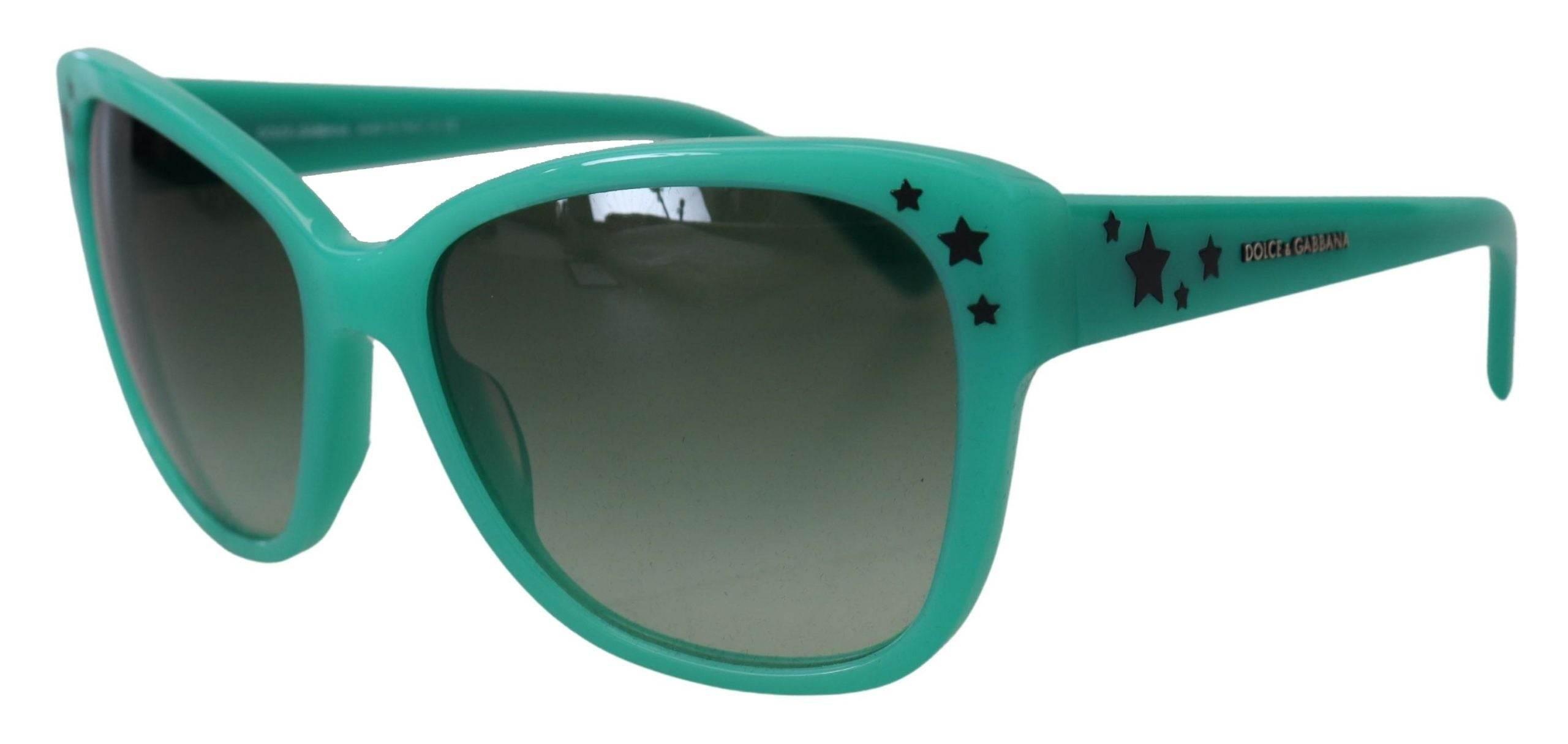 Dolce & Gabbana Green Stars Acetate Square Shades DG4124 Sunglasses - Hilstor