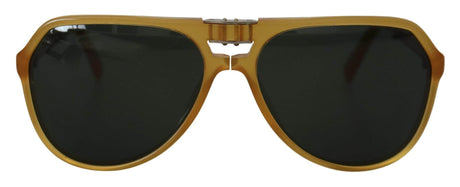 Dolce & Gabbana Yellow Acetate Black Lens Aviator DG4196 Sunglasses - Hilstor