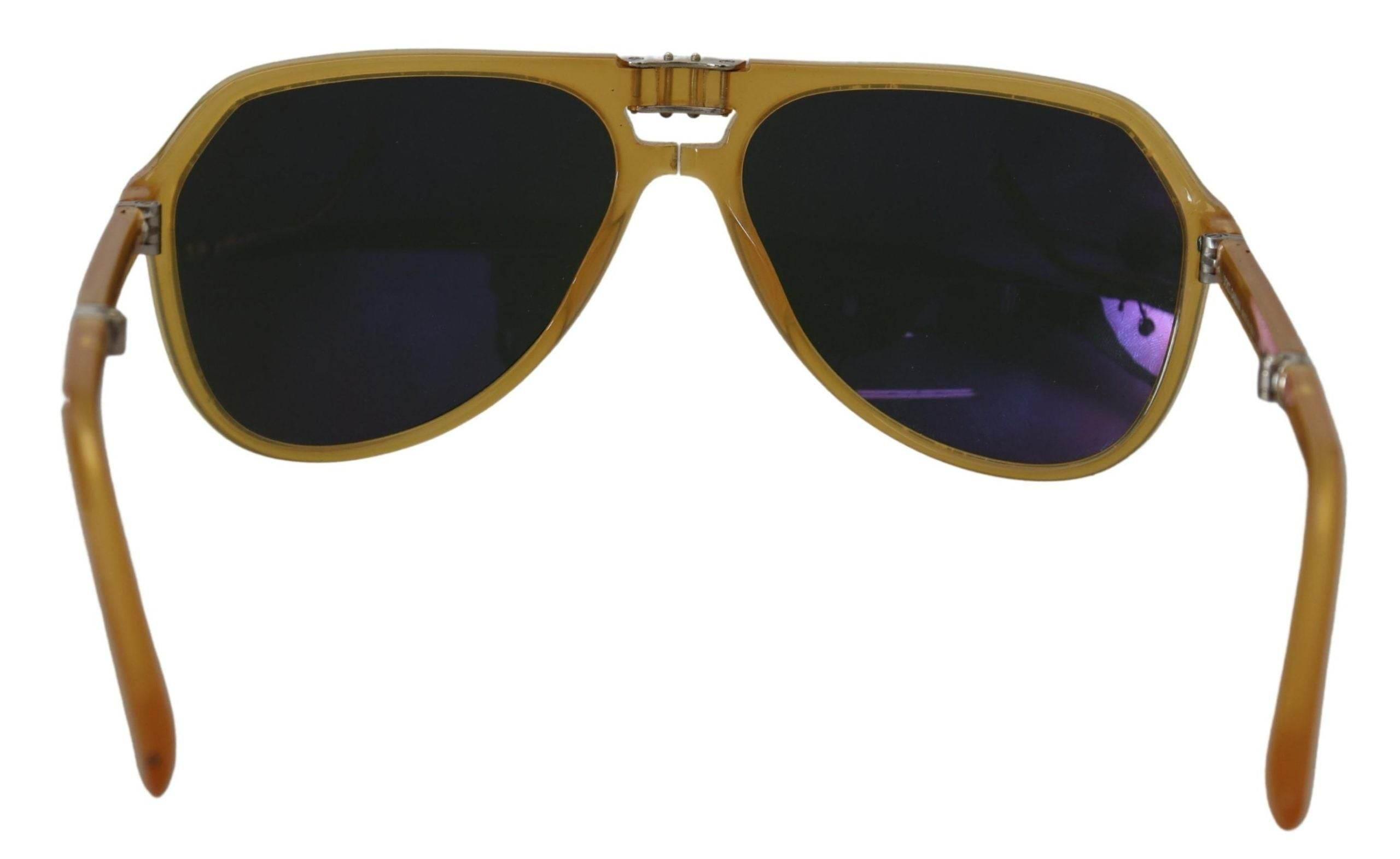 Dolce & Gabbana Yellow Acetate Black Lens Aviator DG4196 Sunglasses - Hilstor
