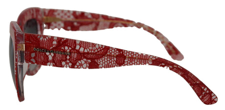 Dolce & Gabbana Sicilian Lace Accented Designer Sunglasses - Hilstor