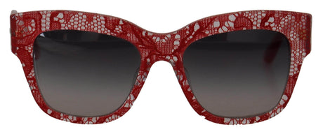 Dolce & Gabbana Sicilian Lace Accented Designer Sunglasses - Hilstor