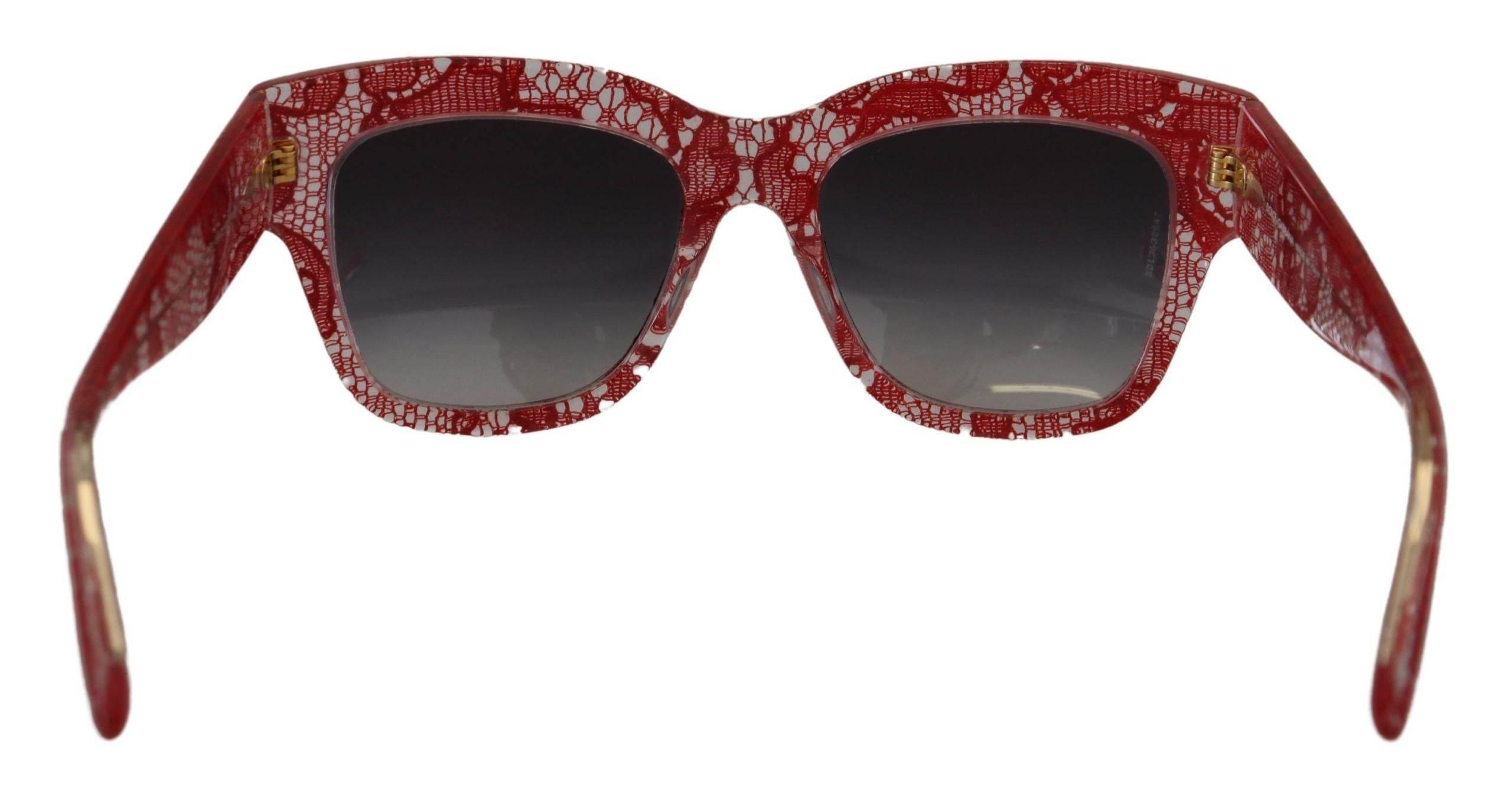 Dolce & Gabbana Chic Sicilian Lace Tinted Sunglasses - Hilstor