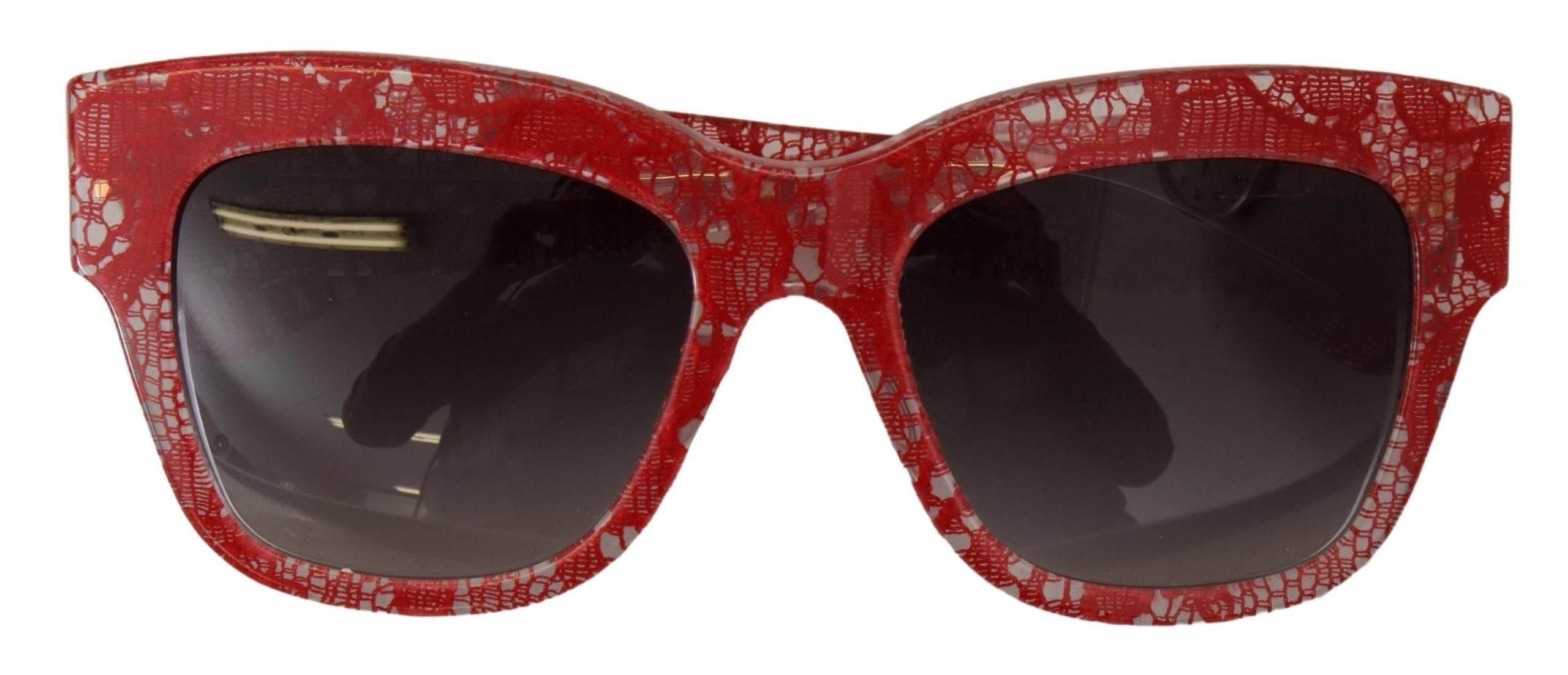 Dolce & Gabbana Chic Sicilian Lace Tinted Sunglasses - Hilstor
