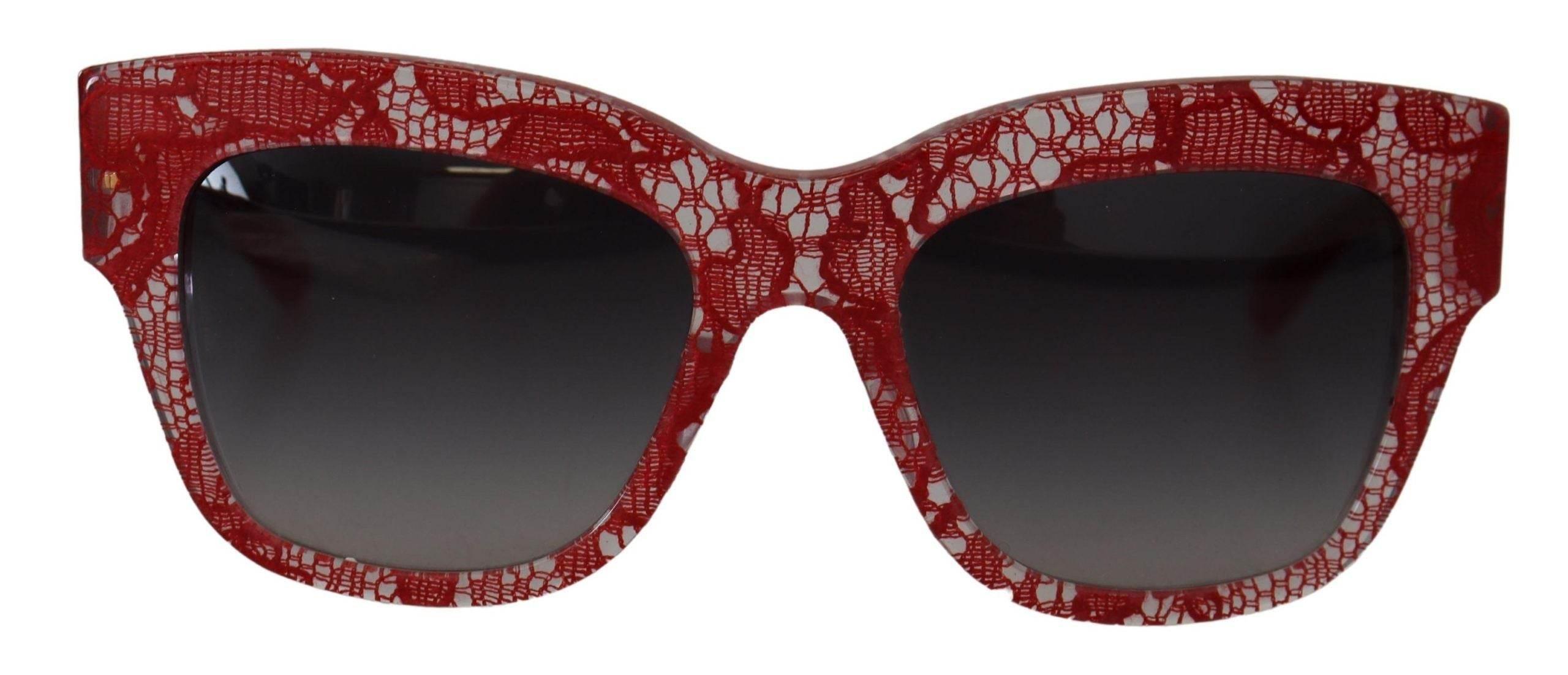 Dolce & Gabbana Chic Sicilian Lace Tinted Sunglasses - Hilstor