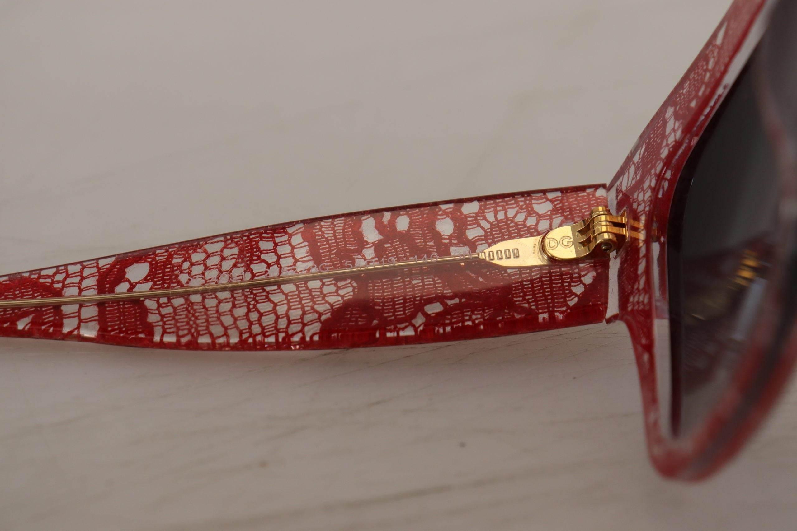 Dolce & Gabbana Chic Sicilian Lace Tinted Sunglasses - Hilstor