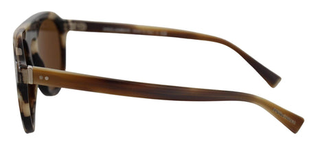 Dolce & Gabbana Brown Tortoise Oval Full Rim Eyewear DG4306 Sunglasses - Hilstor