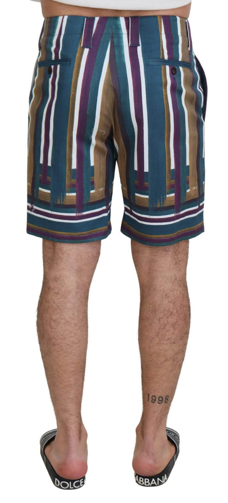 Dolce & Gabbana Chic Multicolor Chino Shorts - Regular Fit - Hilstor