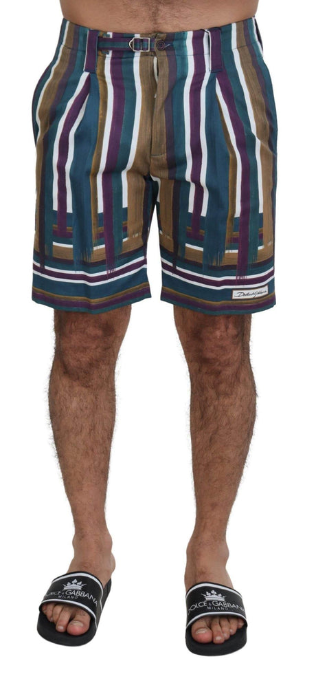 Dolce & Gabbana Chic Multicolor Chino Shorts - Regular Fit - Hilstor