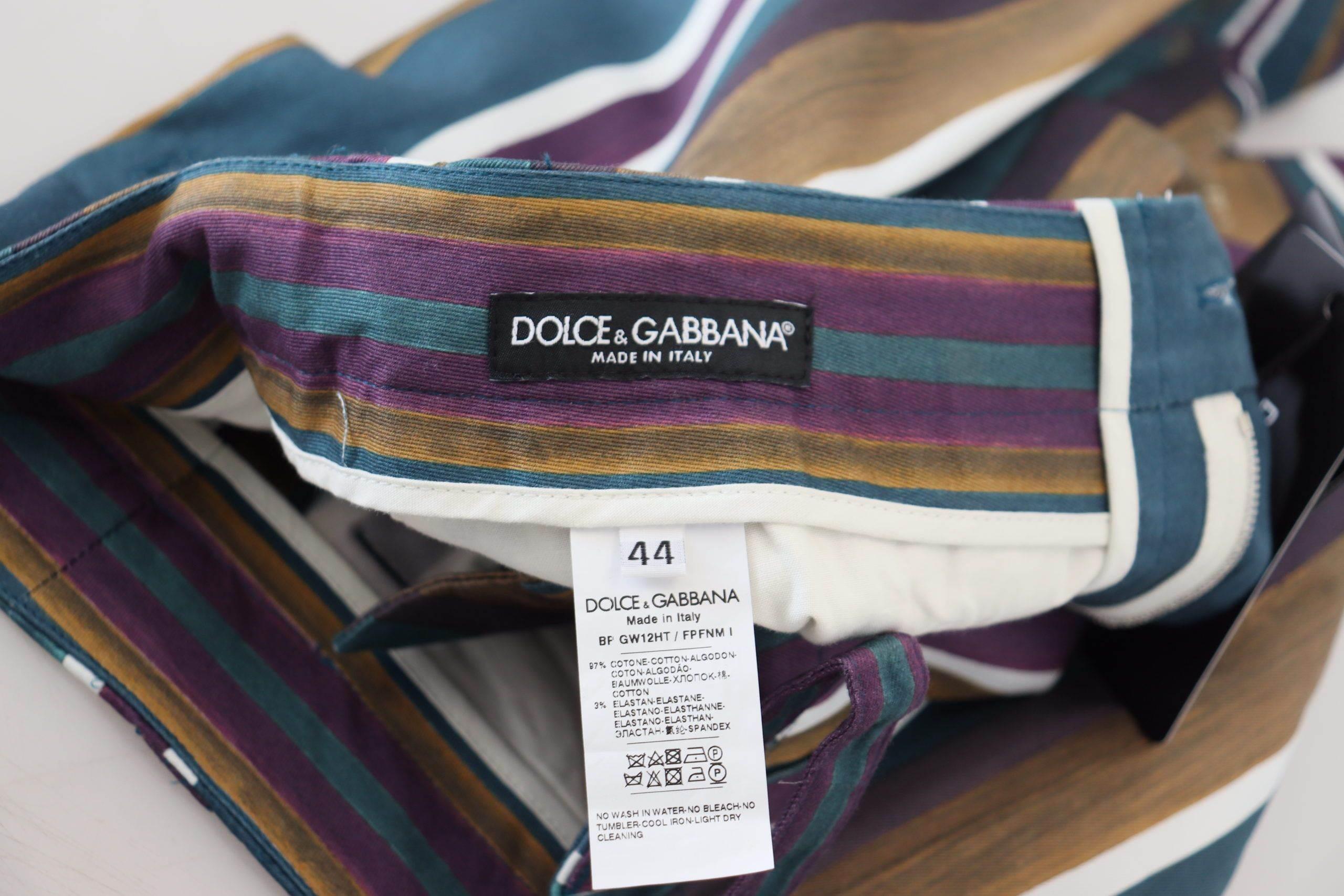 Dolce & Gabbana Chic Multicolor Chino Shorts - Regular Fit - Hilstor