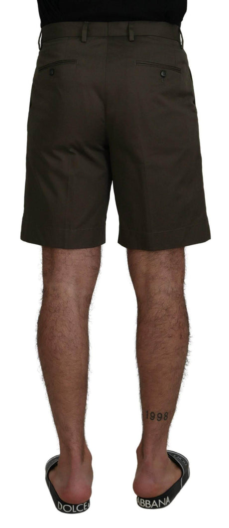 Dolce & Gabbana Green Chinos Cotton Casual Shorts - Hilstor
