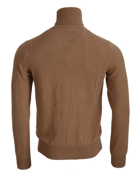 Dolce & Gabbana Beige Cashmere Turtleneck Pullover Sweater - Hilstor