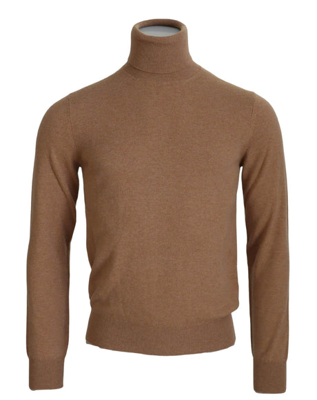 Dolce & Gabbana Beige Cashmere Turtleneck Pullover Sweater - Hilstor