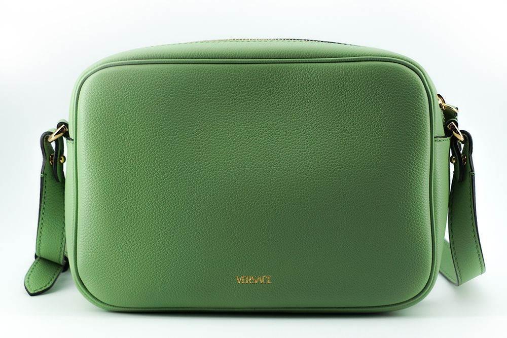 Versace Elegant Mint Green Leather Camera Case Bag - Hilstor