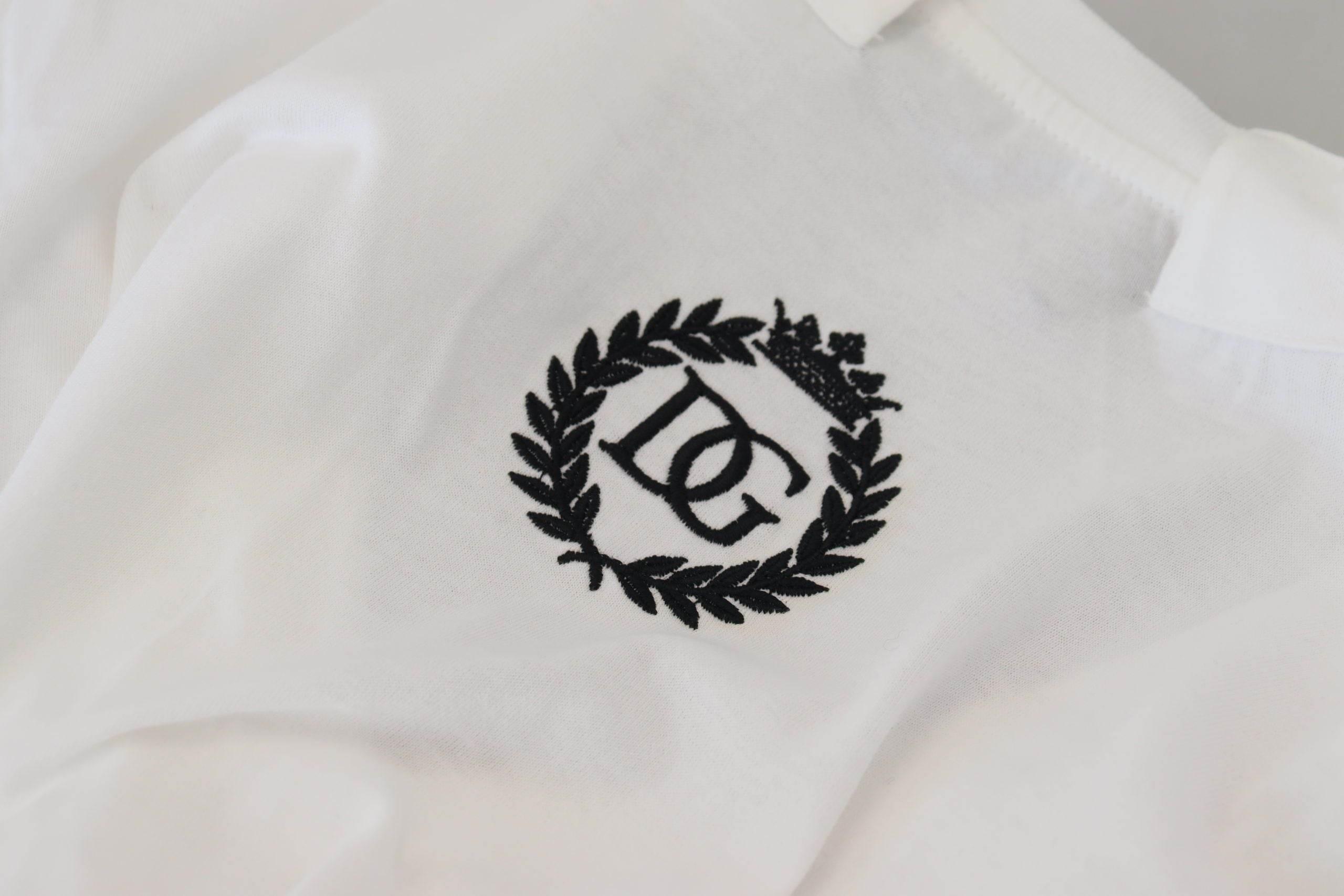 Dolce & Gabbana White Short Sleeve V-neck Cotton Top Blouse T-shirt - Hilstor