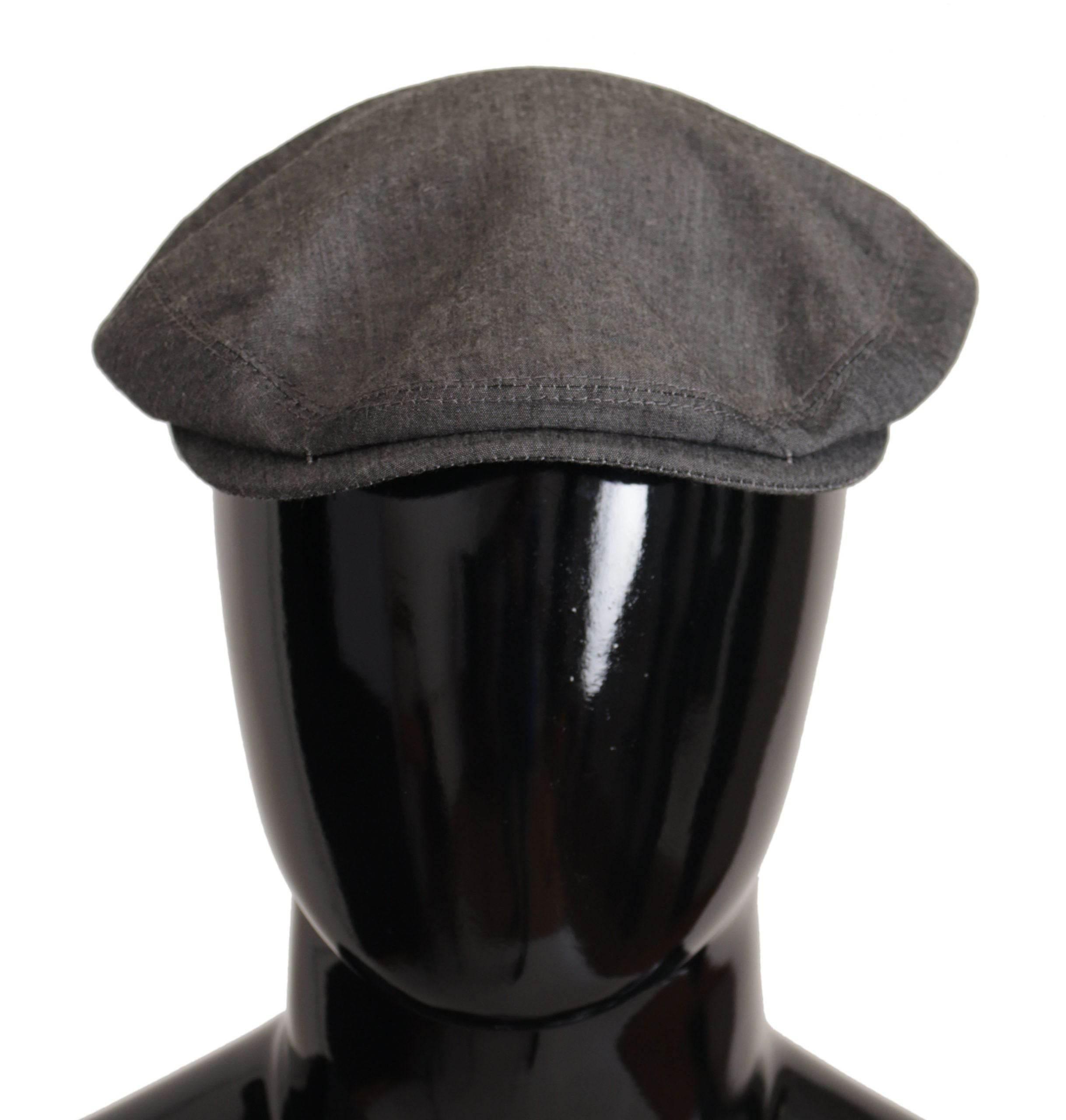 Dolce & Gabbana Elegant Gray Newsboy Hat - Hilstor
