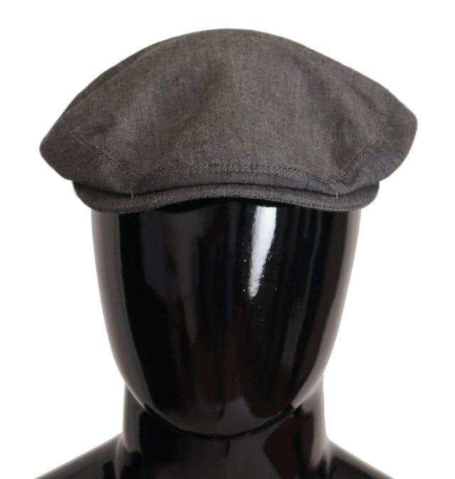 Dolce & Gabbana Elegant Gray Newsboy Hat - Hilstor