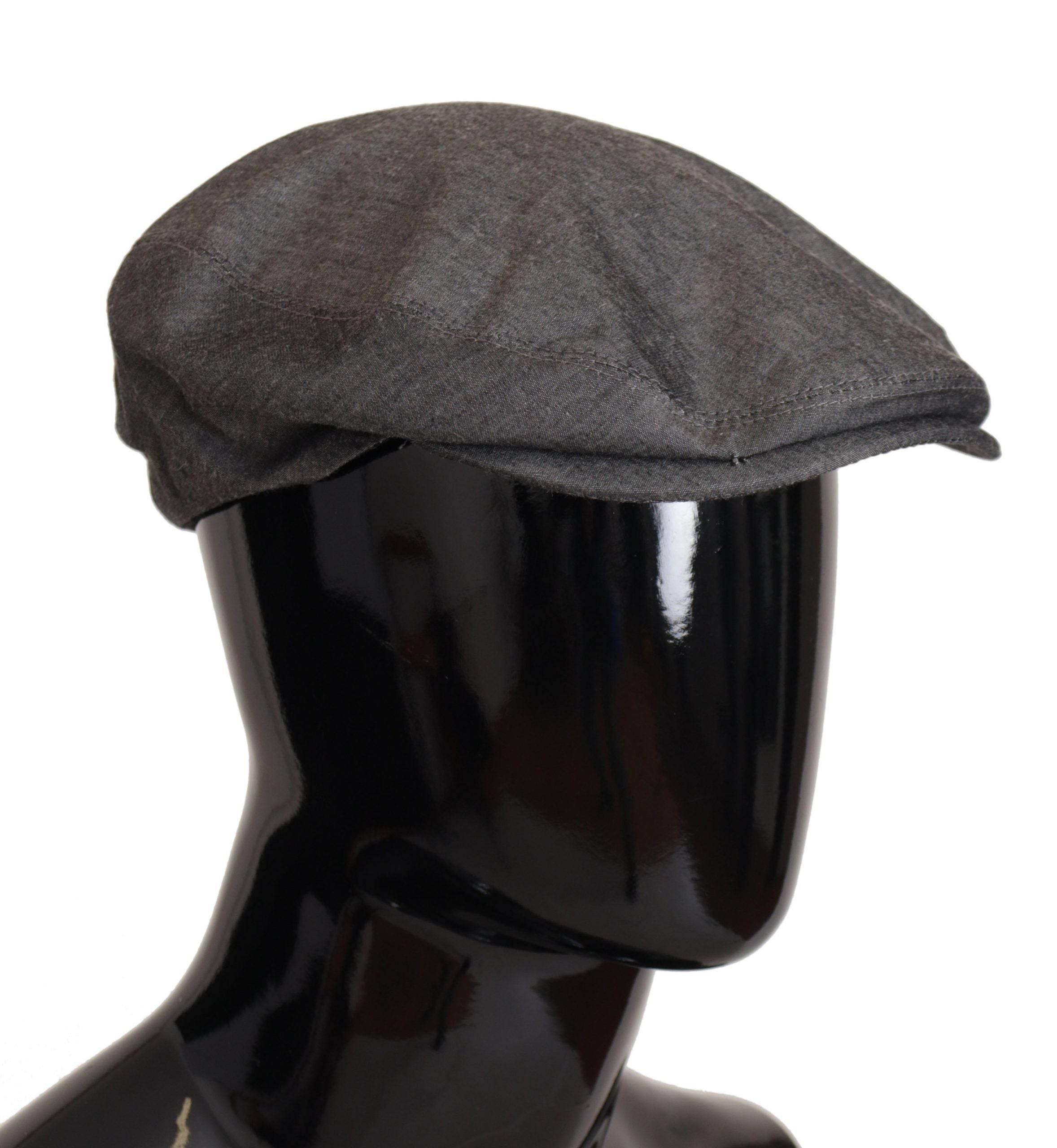 Dolce & Gabbana Elegant Gray Newsboy Hat - Hilstor