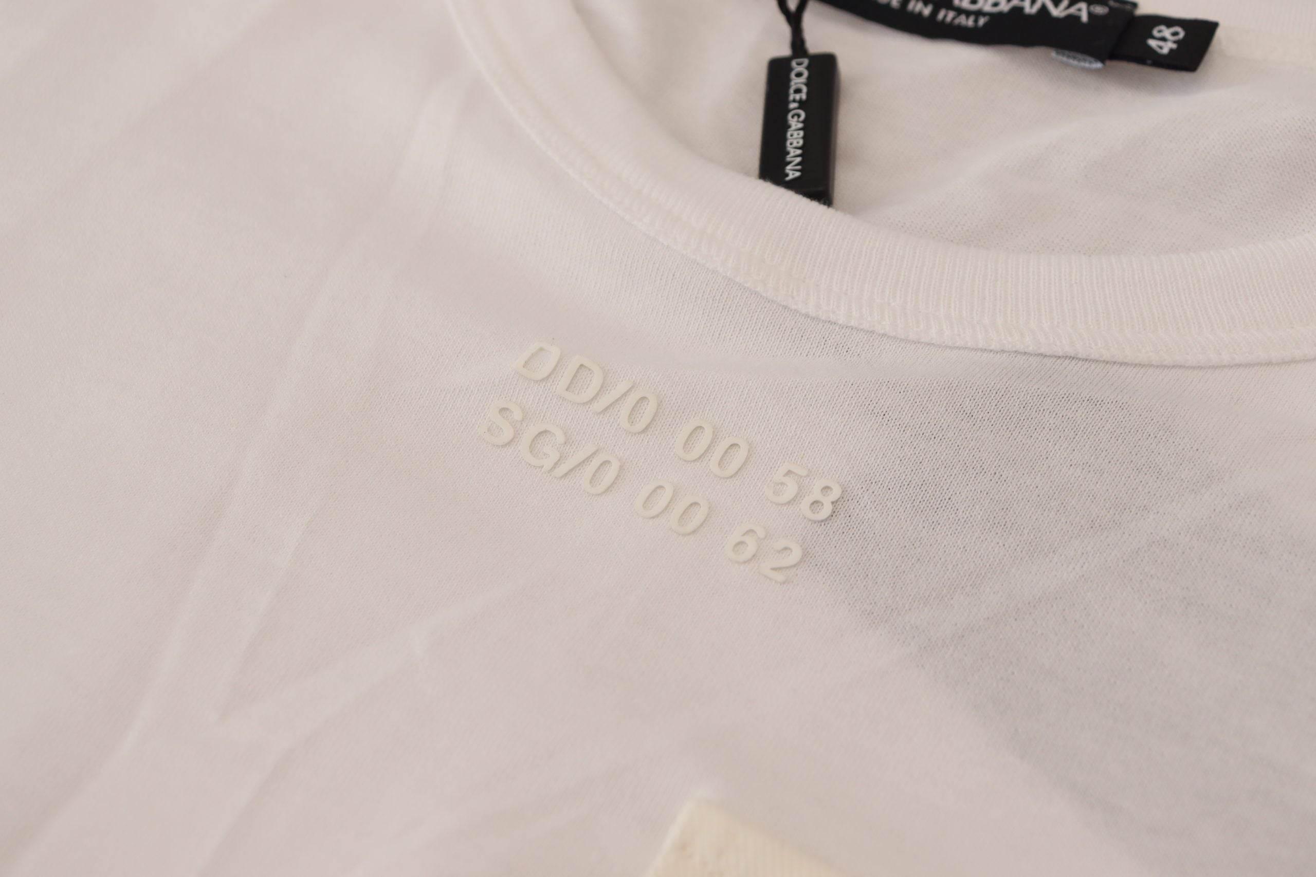 Dolce & Gabbana White Flap Pocket Short Sleeves T-shirt - Hilstor