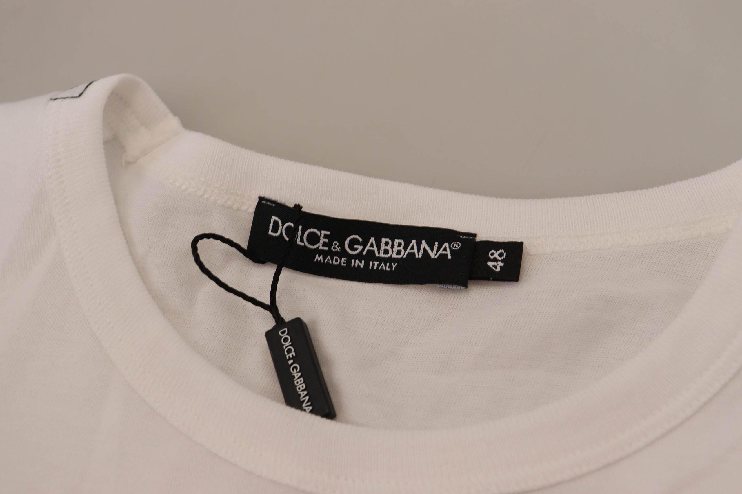 Dolce & Gabbana White Flap Pocket Short Sleeves T-shirt - Hilstor