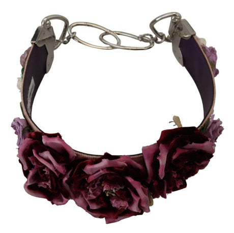 Dolce & Gabbana Multicolor Floral Appliques Metal Shoulder Strap - Hilstor