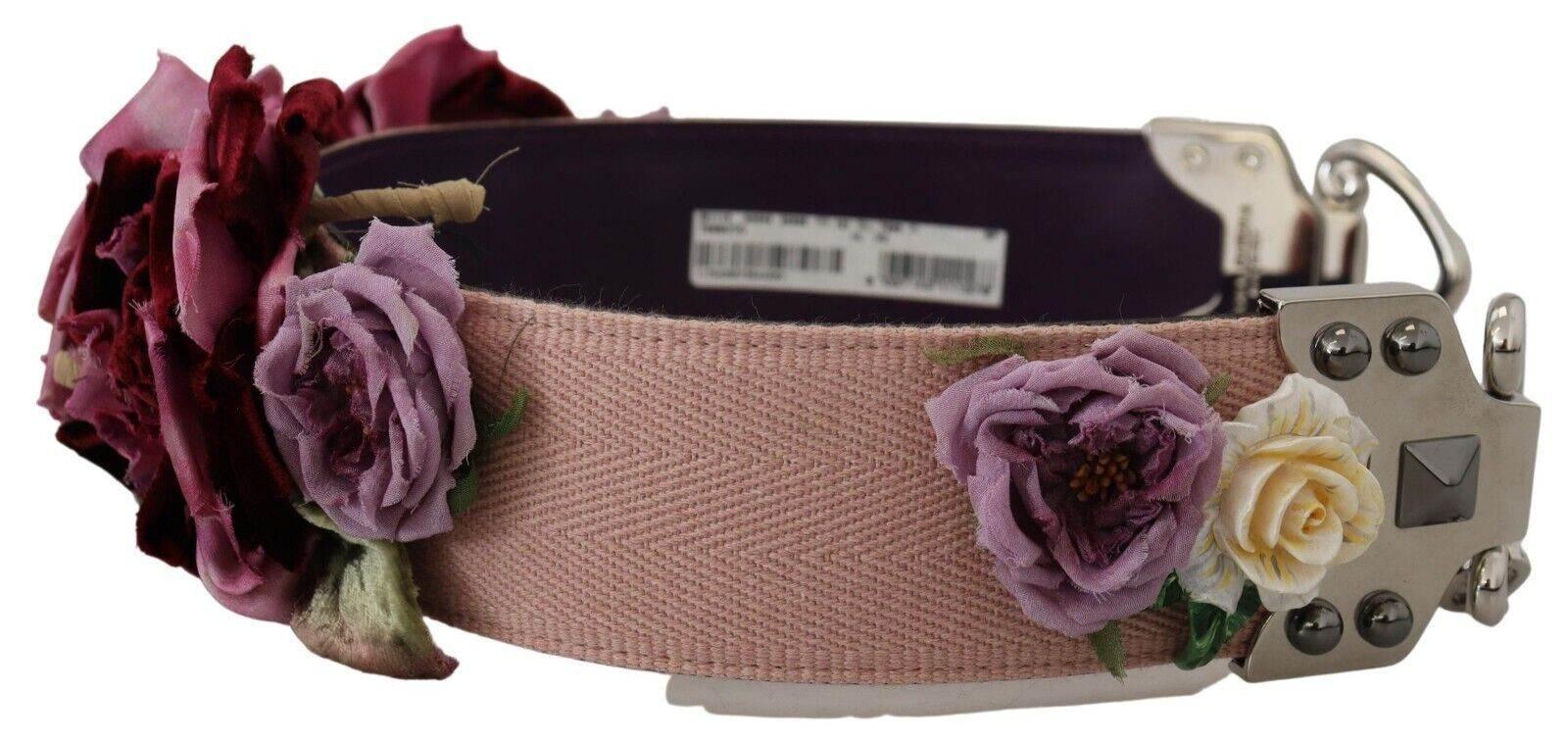 Dolce & Gabbana Multicolor Floral Appliques Metal Shoulder Strap - Hilstor