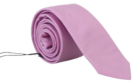 Daniele Alessandrini Pink Classic Men Necktie Accessory Silk Tie - Hilstor