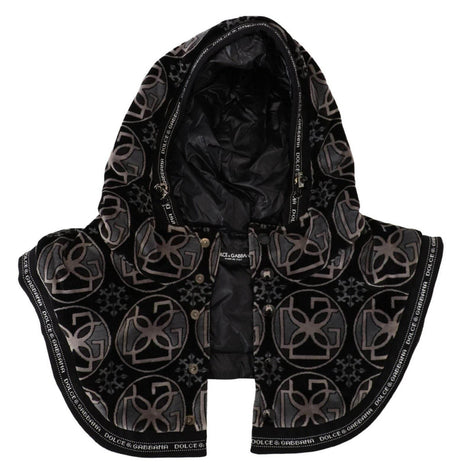Dolce & Gabbana Elegant Black Cotton Blend Head Wrap Hat - Hilstor