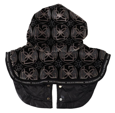 Dolce & Gabbana Elegant Black Cotton Blend Head Wrap Hat - Hilstor