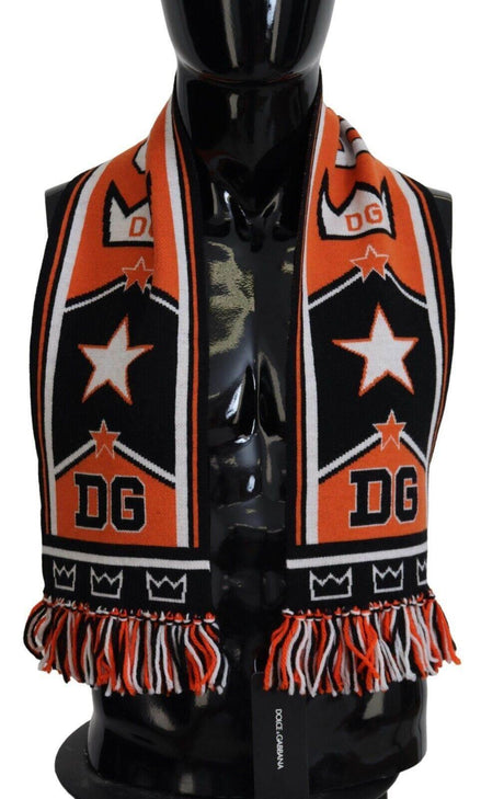 Dolce & Gabbana Elegant Multicolor Wool-Cashmere Men's Scarf - Hilstor