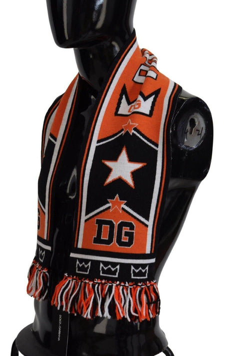 Dolce & Gabbana Elegant Multicolor Wool-Cashmere Men's Scarf - Hilstor