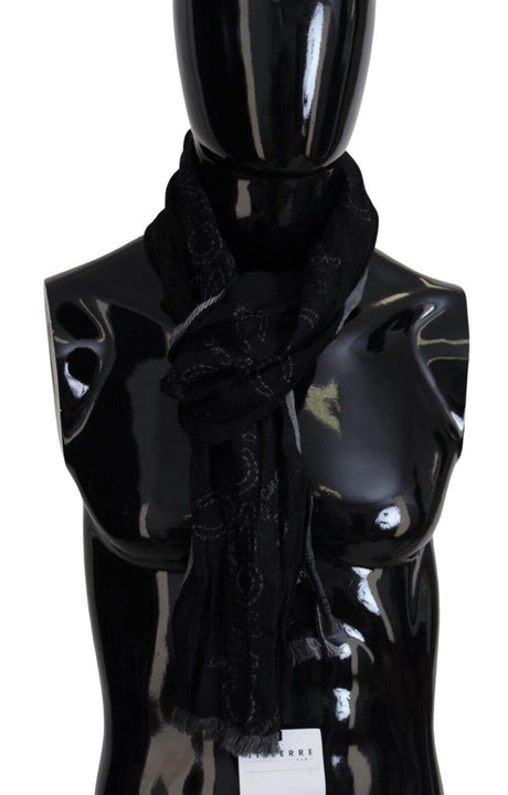 Costume National Elegant Italian Wool Men's Scarf Wrap - Hilstor