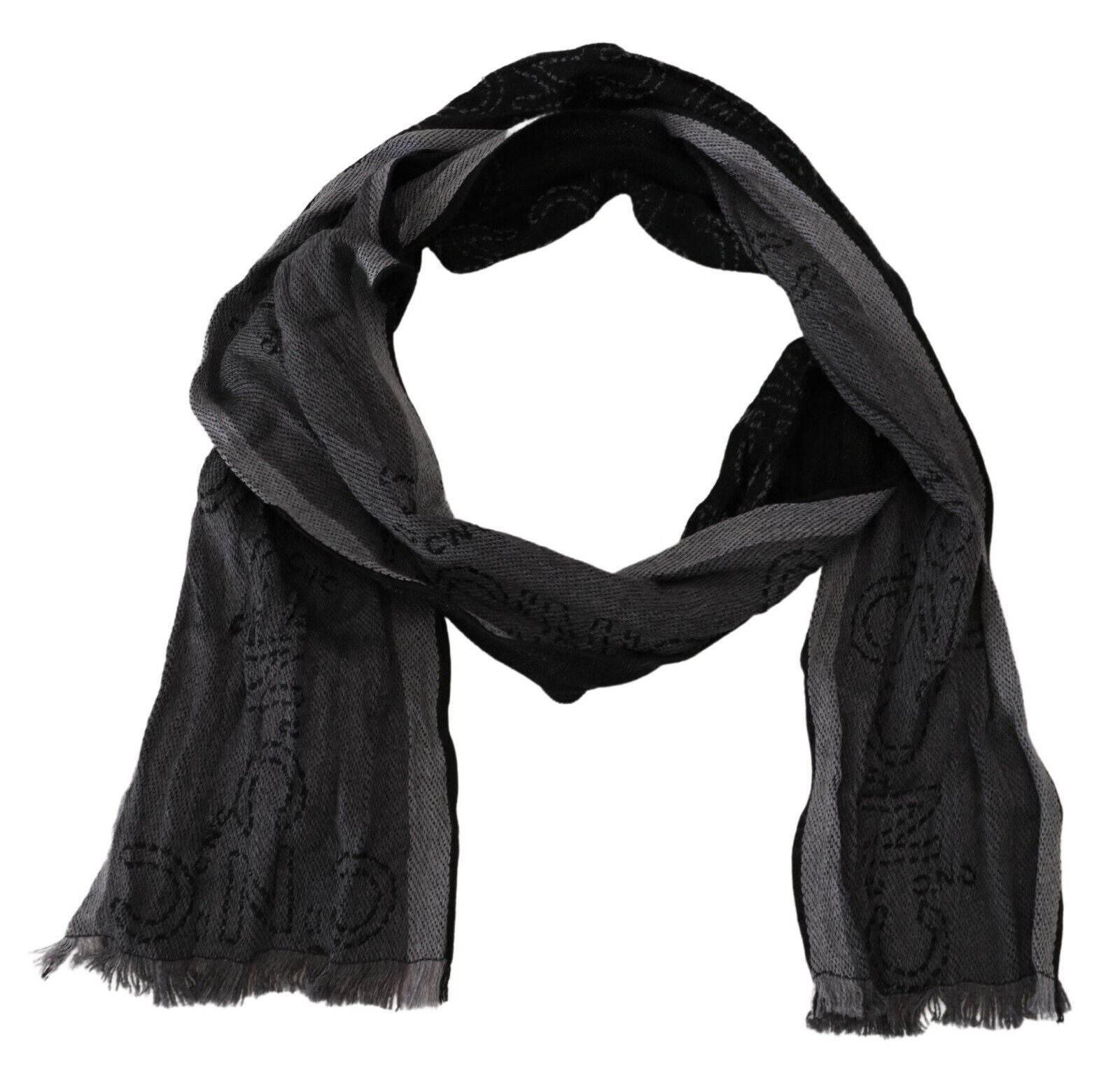 Costume National Elegant Italian Wool Men's Scarf Wrap - Hilstor