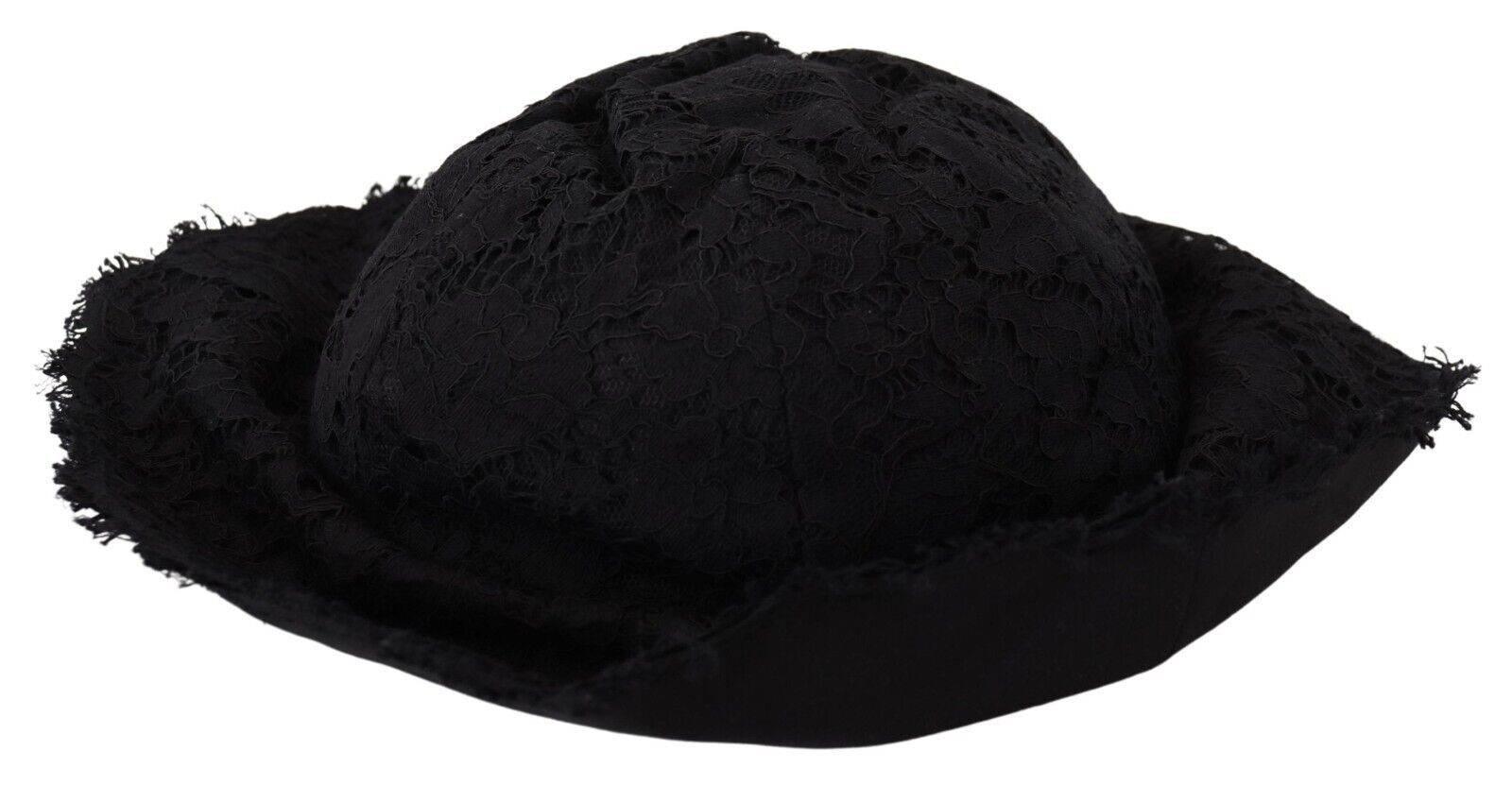 Dolce & Gabbana Elegant Sun-Ready Black Designer Hat - Hilstor