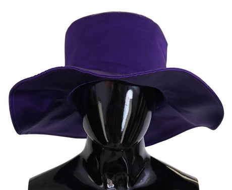 Dolce & Gabbana Elegant Purple Silk Top Hat - Hilstor
