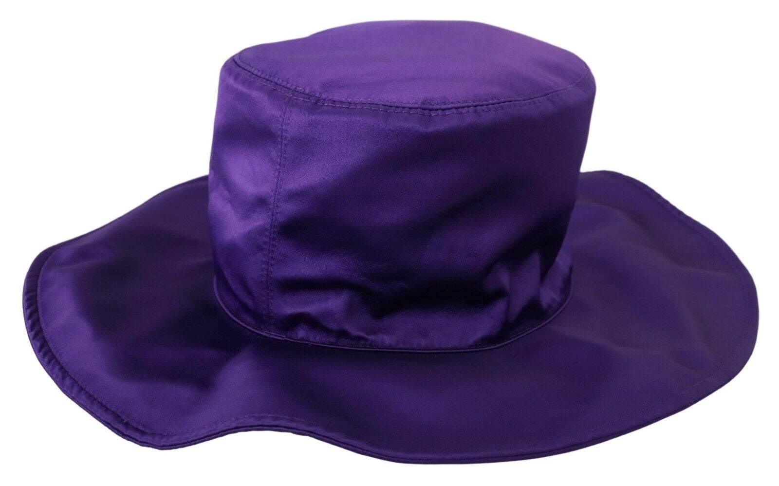 Dolce & Gabbana Elegant Purple Silk Top Hat - Hilstor