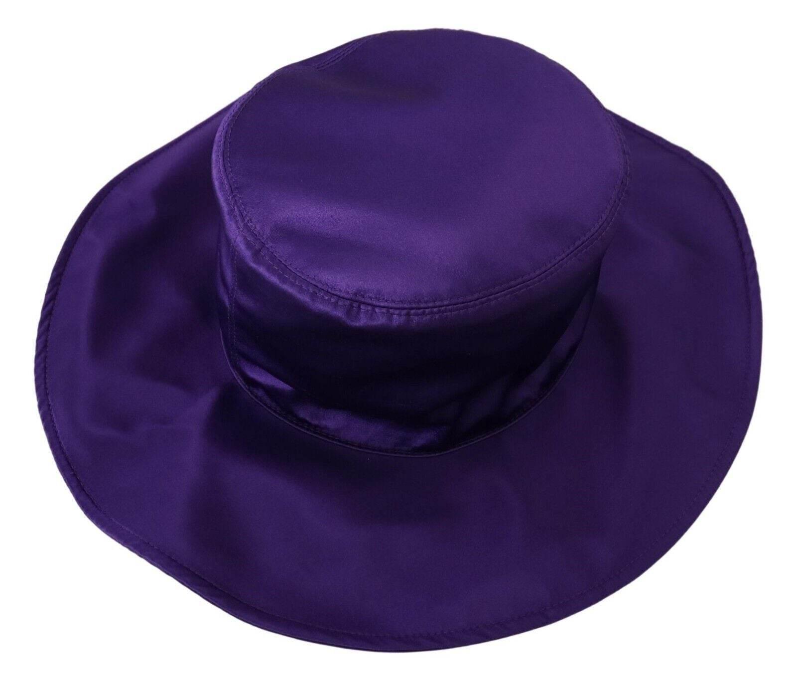 Dolce & Gabbana Elegant Purple Silk Top Hat - Hilstor