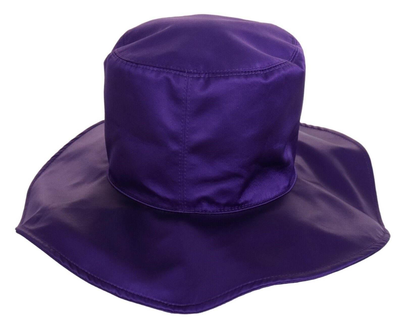 Dolce & Gabbana Elegant Purple Silk Top Hat - Hilstor