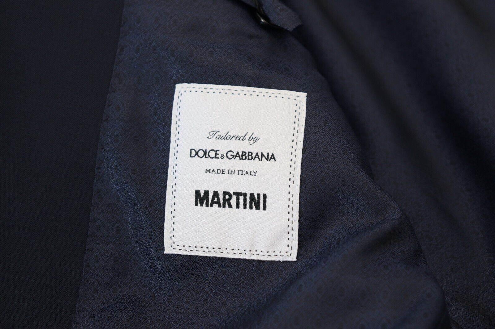 Dolce & Gabbana Dark Blue Wool Single Breasted MARTINI Blazer - Hilstor