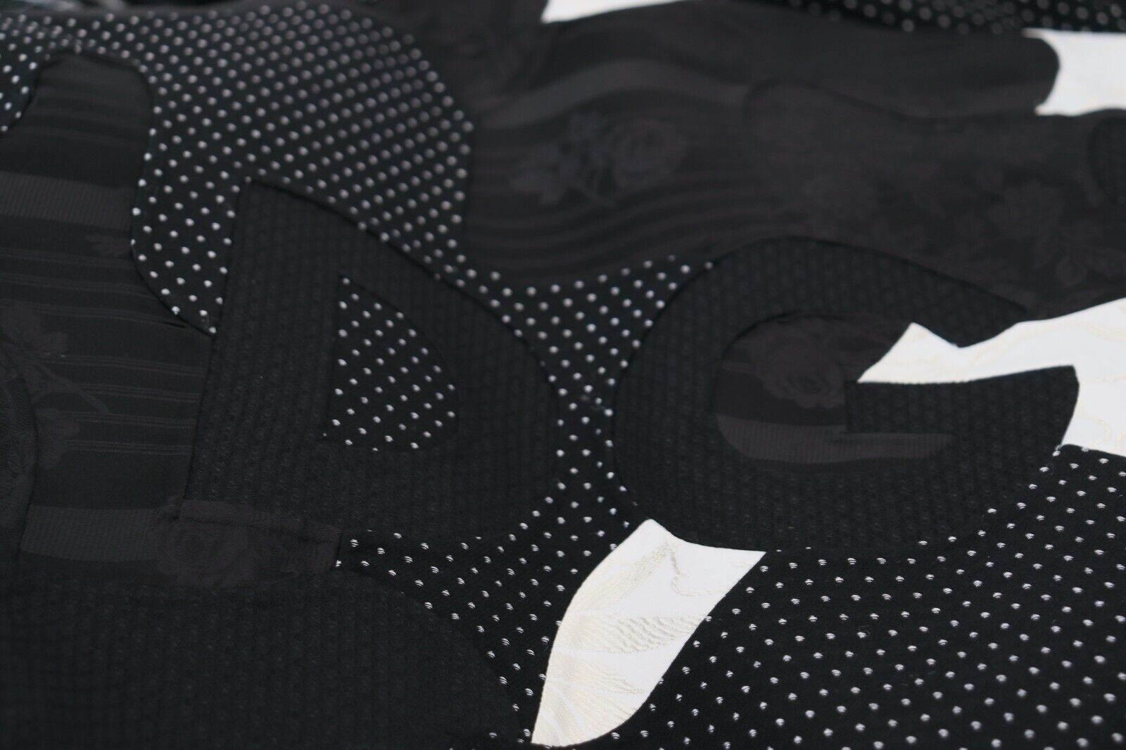 Dolce & Gabbana Black White Fur Shearling Full Zip Jacket - Hilstor