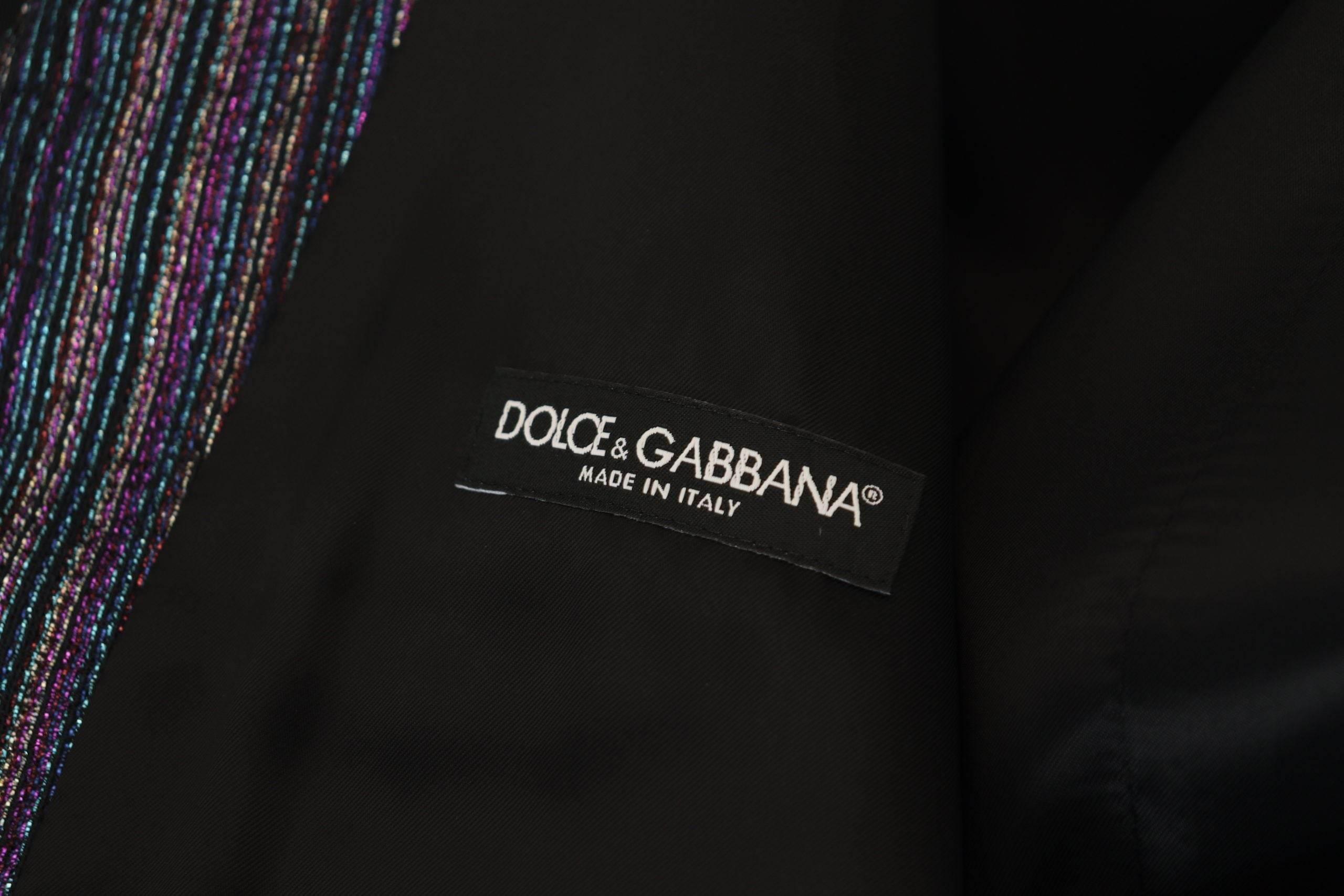 Dolce & Gabbana Multicolor Formal Dress Vest Luxury Blend - Hilstor