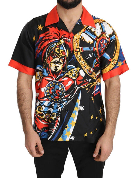 Dolce & Gabbana Multicolor Silk Casual Elegance Shirt - Hilstor