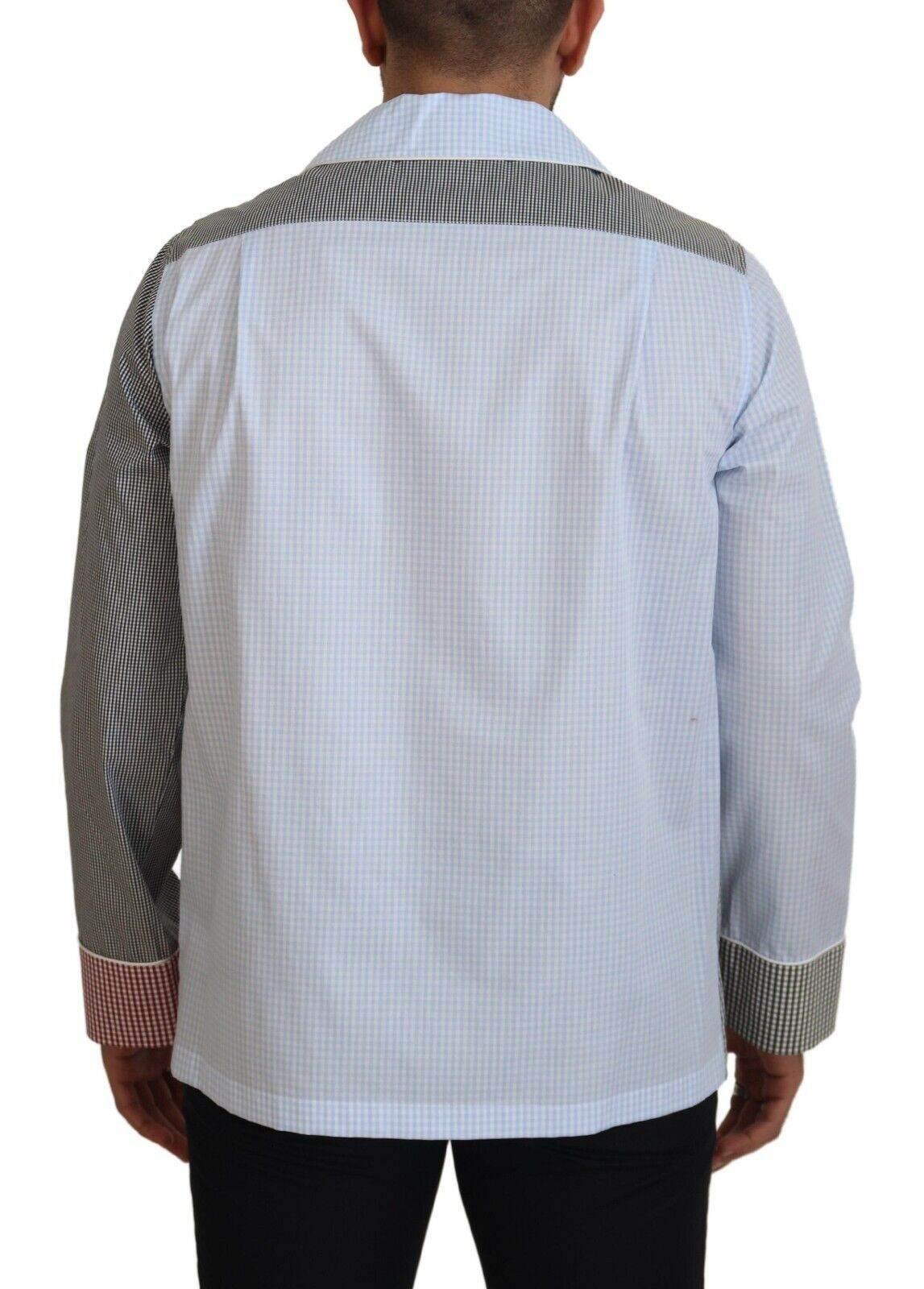 Dolce & Gabbana Multicolor Cotton Button-Down Sleepshirt - Hilstor