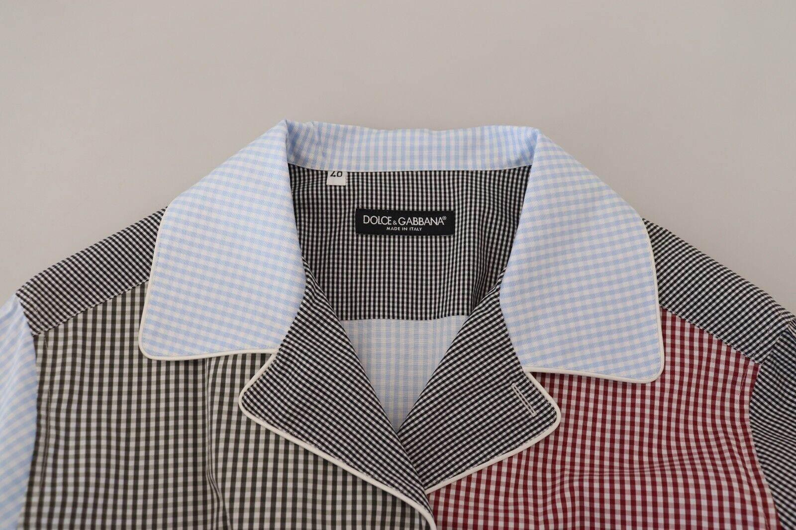 Dolce & Gabbana Multicolor Cotton Button-Down Sleepshirt - Hilstor