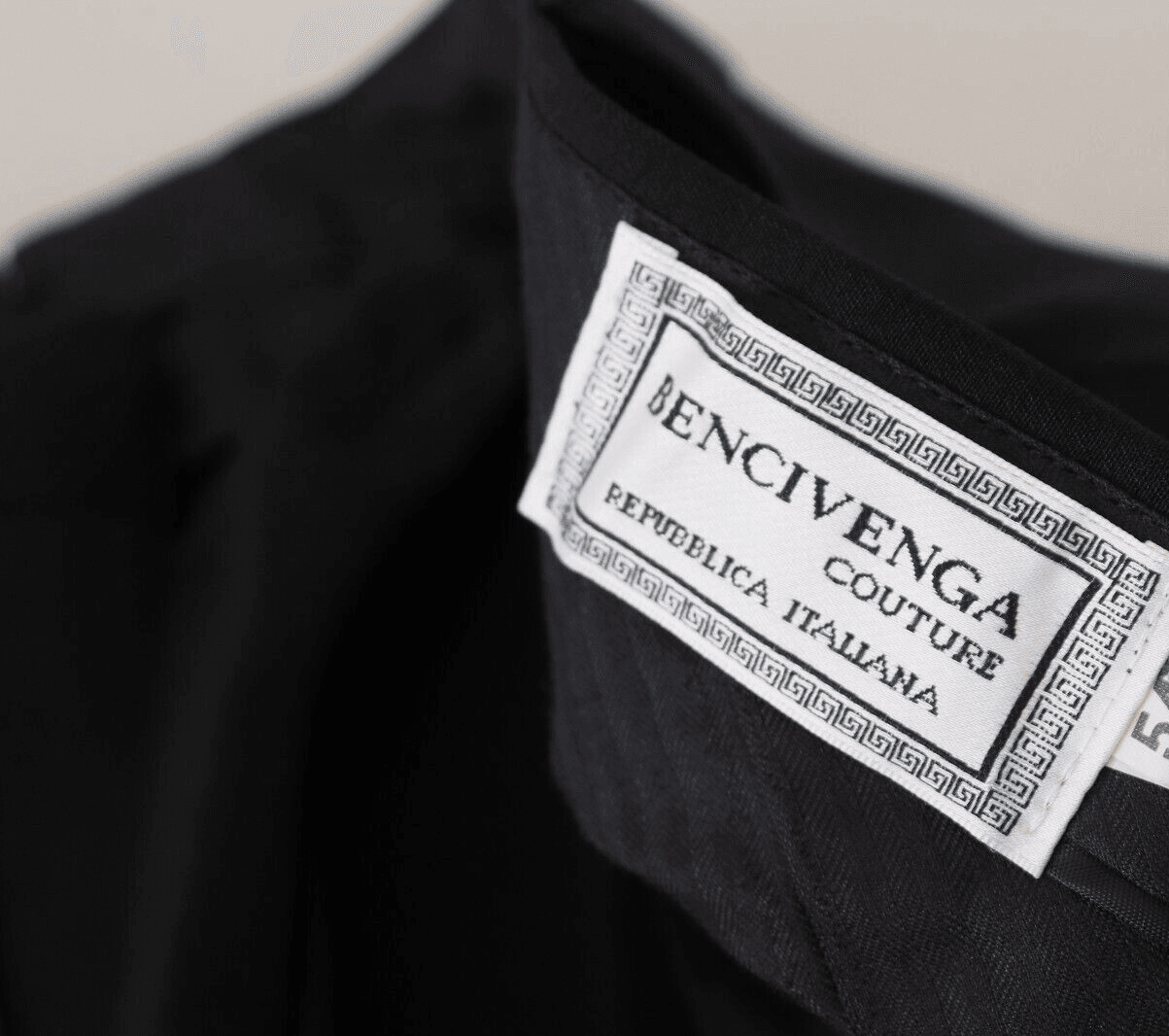 BENCIVENGA Black Straight Fit Men Formal Trousers Pants - Hilstor