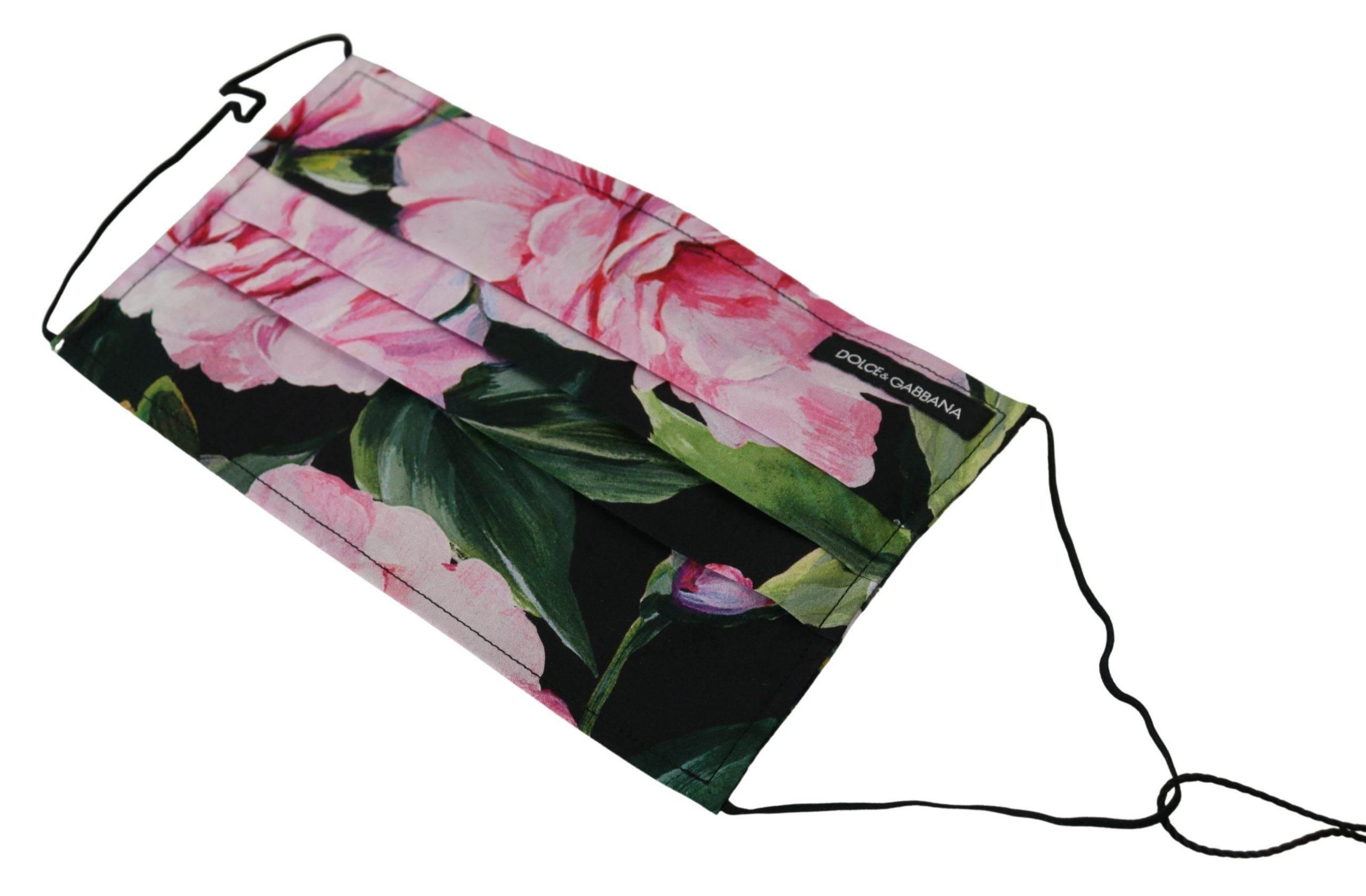 Dolce & Gabbana Chic Floral Cotton Face Mask - Hilstor
